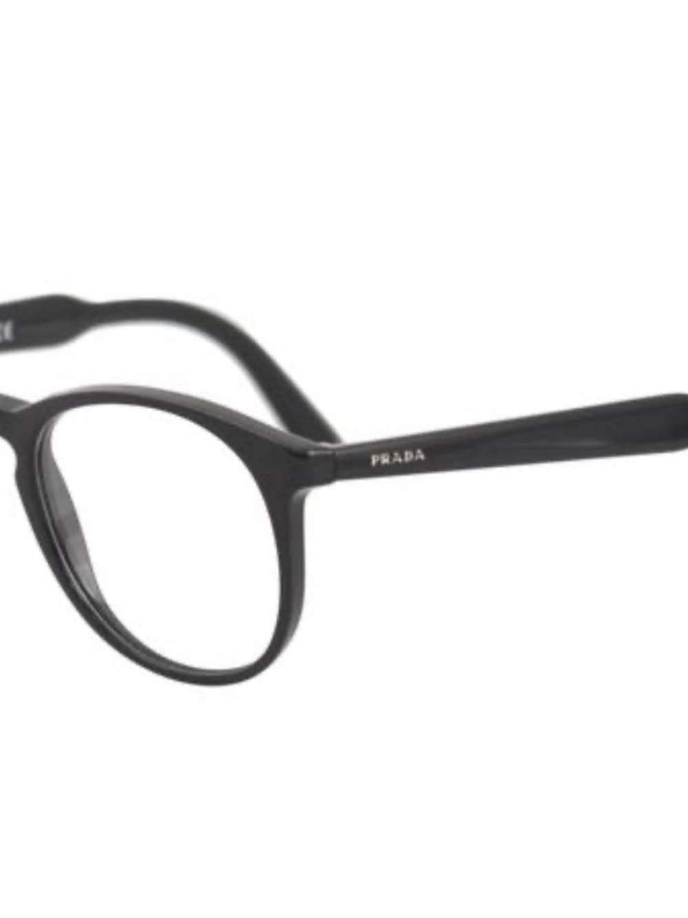 Prada Black Round Frame Eyeglasses (VPR 19S-F )